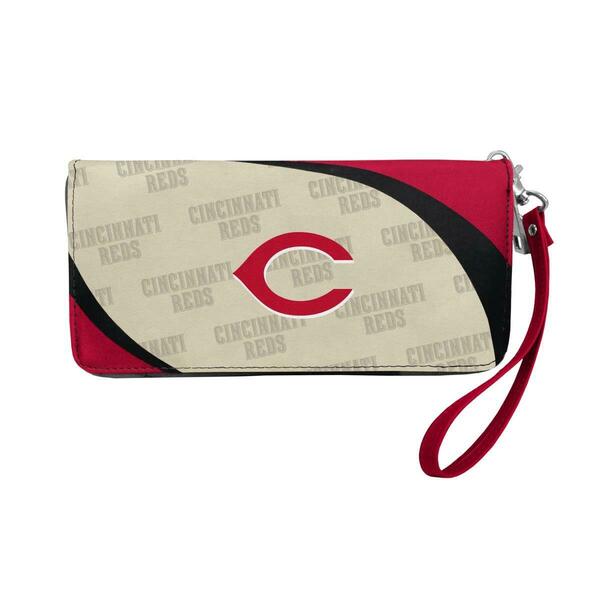 Little Earth MLB Curve Zip Organizer Wallet - Cincinnati Reds 600902-CRED